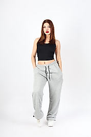 Kadın VOID Eşofman Altı – Paçası Lastikli  - İsteğe Göre Nakışlı veya Nakışsız -  Rahat Kalıp Günlük Spor Alt | YT Moda