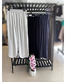 Yırtmaç Detaylı Şalvar | Kadın Alt Giyim | YT MODA